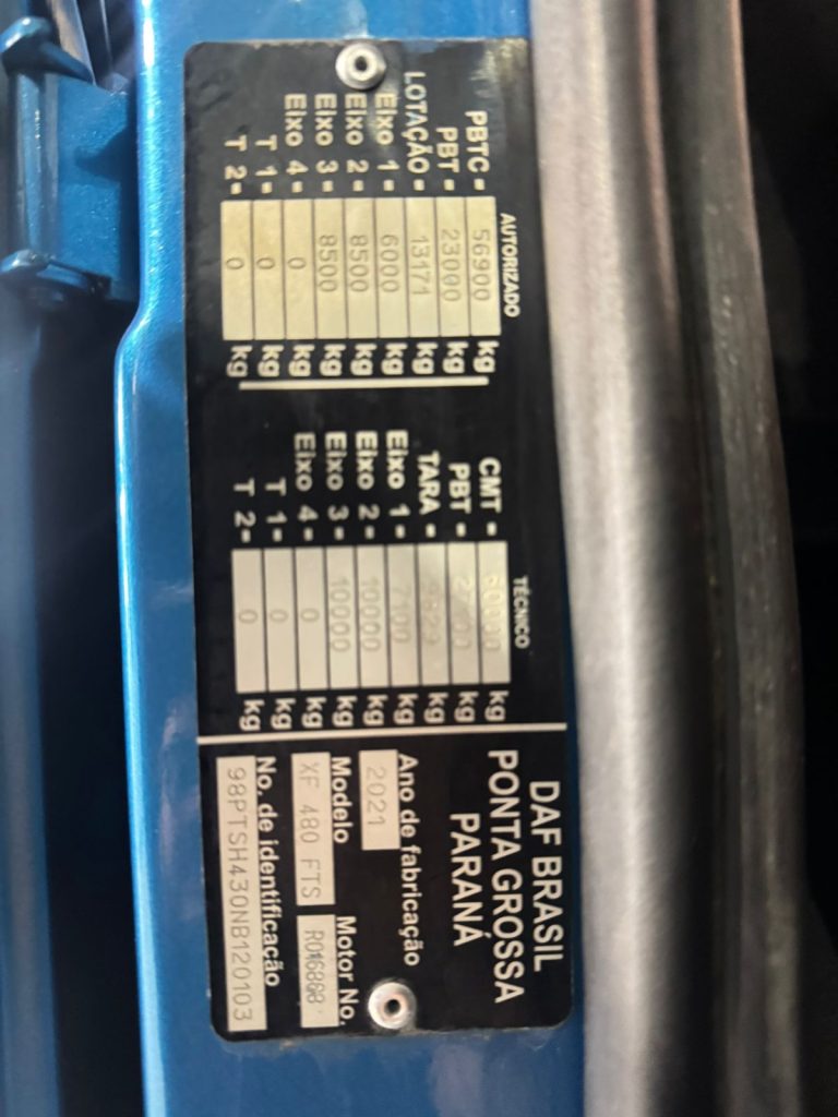 DAF XF FTS 480 SC